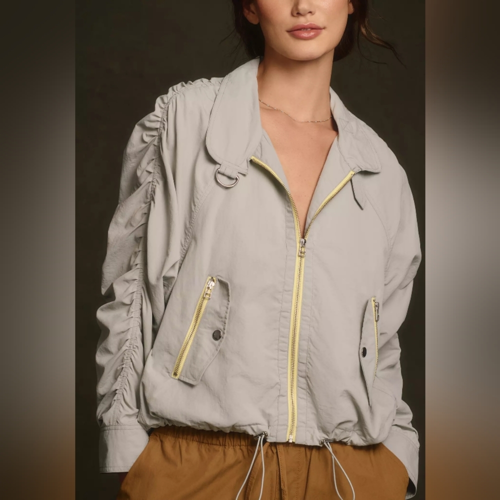 NWOT Daily Practice Anthropologie Windbreaker Size Medium - Picture 4 of 13